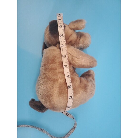 Plush Dog Raffoler 1986  Brown Puppy  Wrinkles Droopy 8"  Stuffed Animal Vintage - Picture 8 of 8